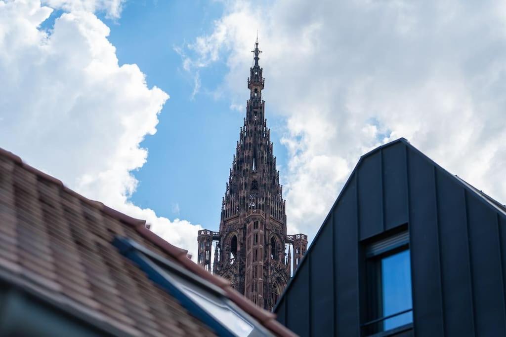 Le Carre D Or Appartement Terrasse Vue Cathedrale Страсбург Екстериор снимка